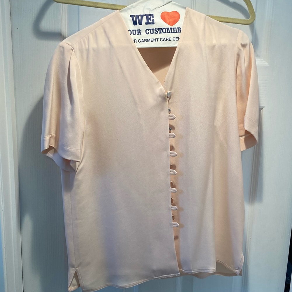 AJ Christopher 100% silk blouse size 6 preowned